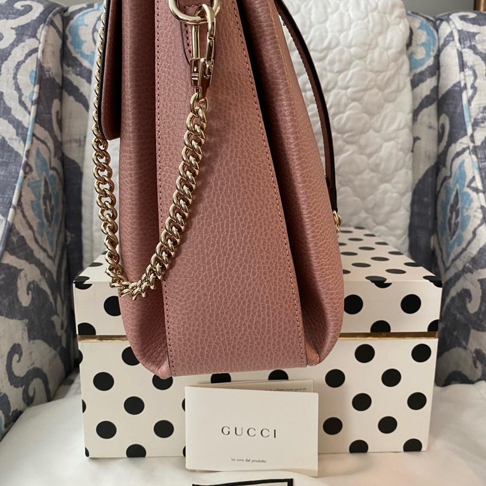 Authentic Gucci Large Interlocking G Flap Bag - image 5